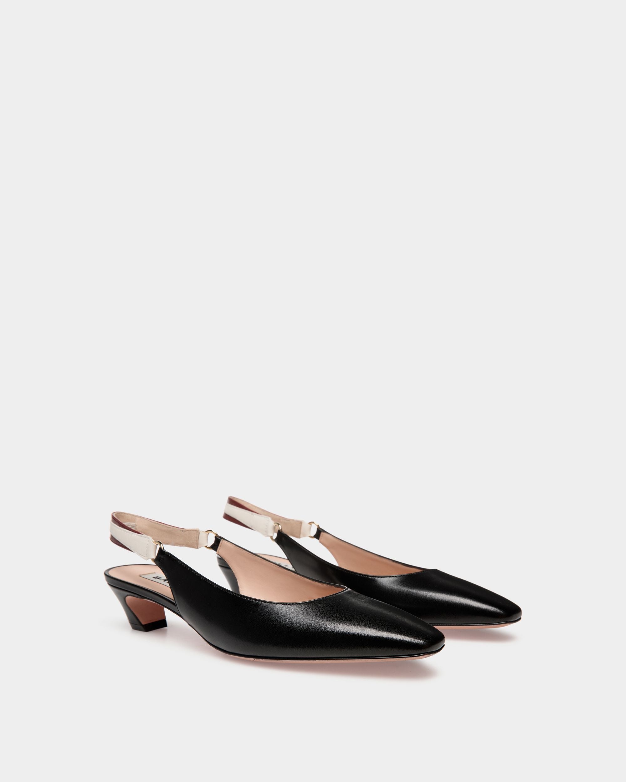 Sylt Slingback Pump In Black Nappa Leather - Women's - Bally - 03