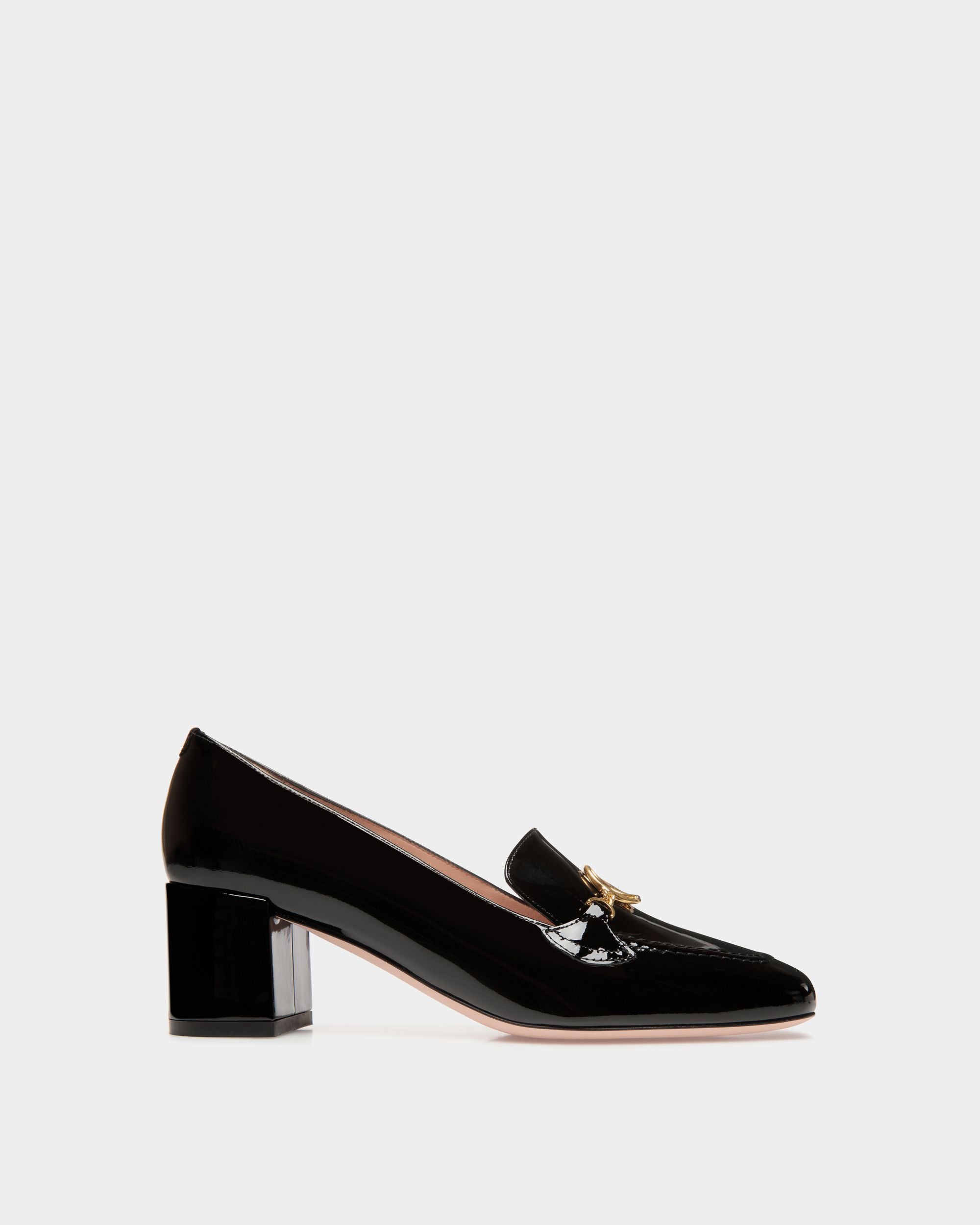 Daily Emblem Pump in Black Patent Leather - Women's - Bally - 01
