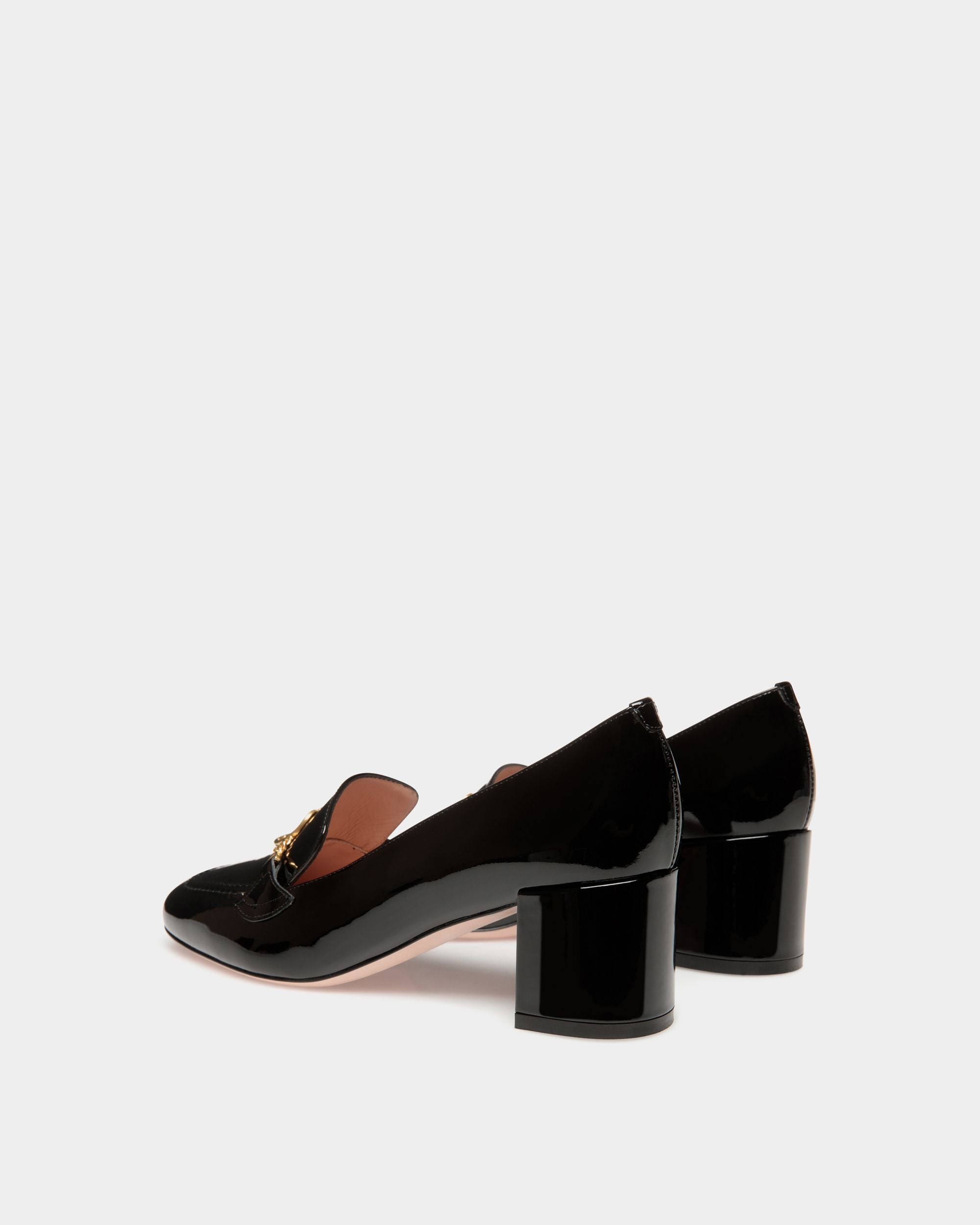 Daily Emblem Pump in Black Patent Leather - Women's - Bally - 04