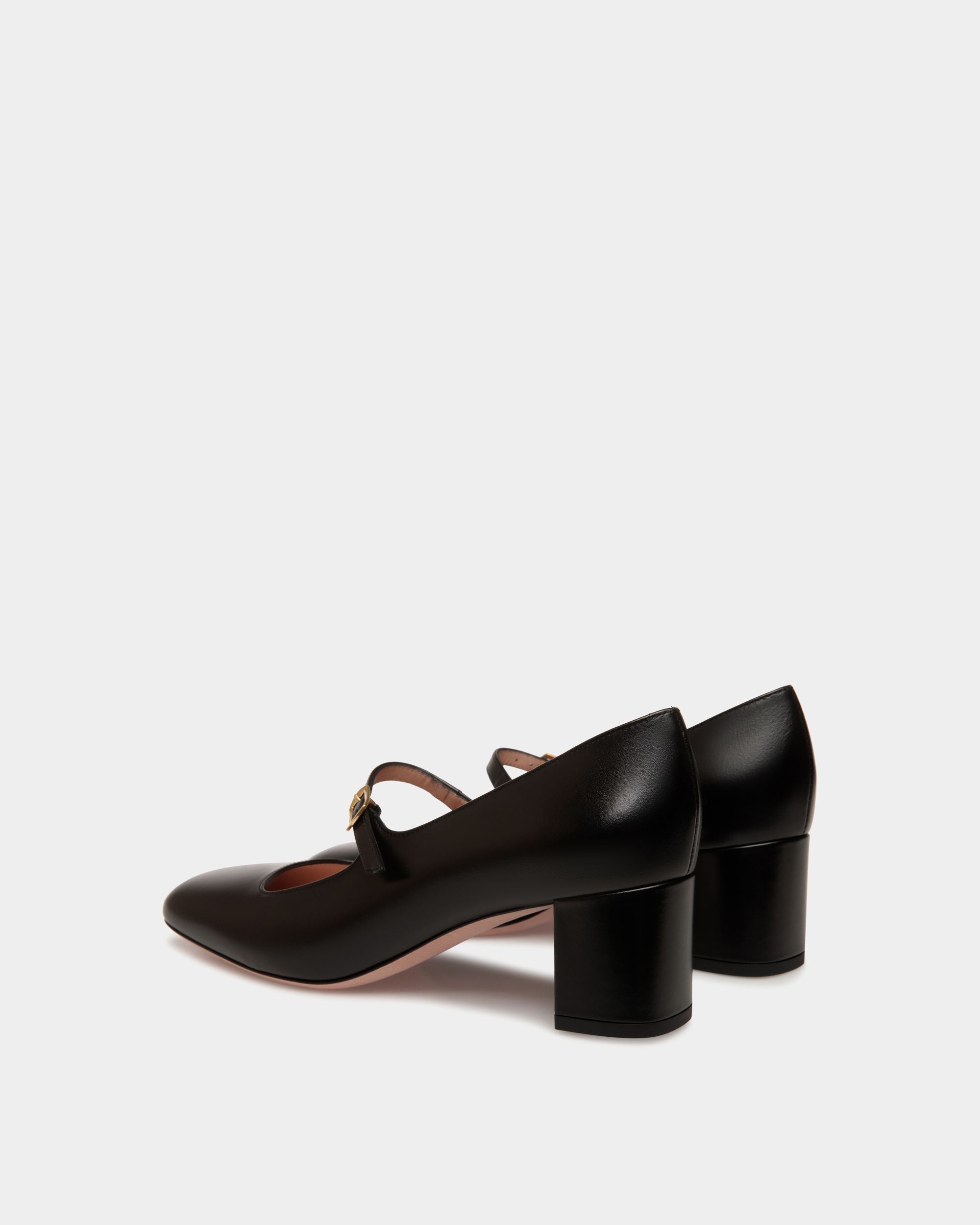 Ballyrina Pump in Black Leather - Women's - Bally - 04