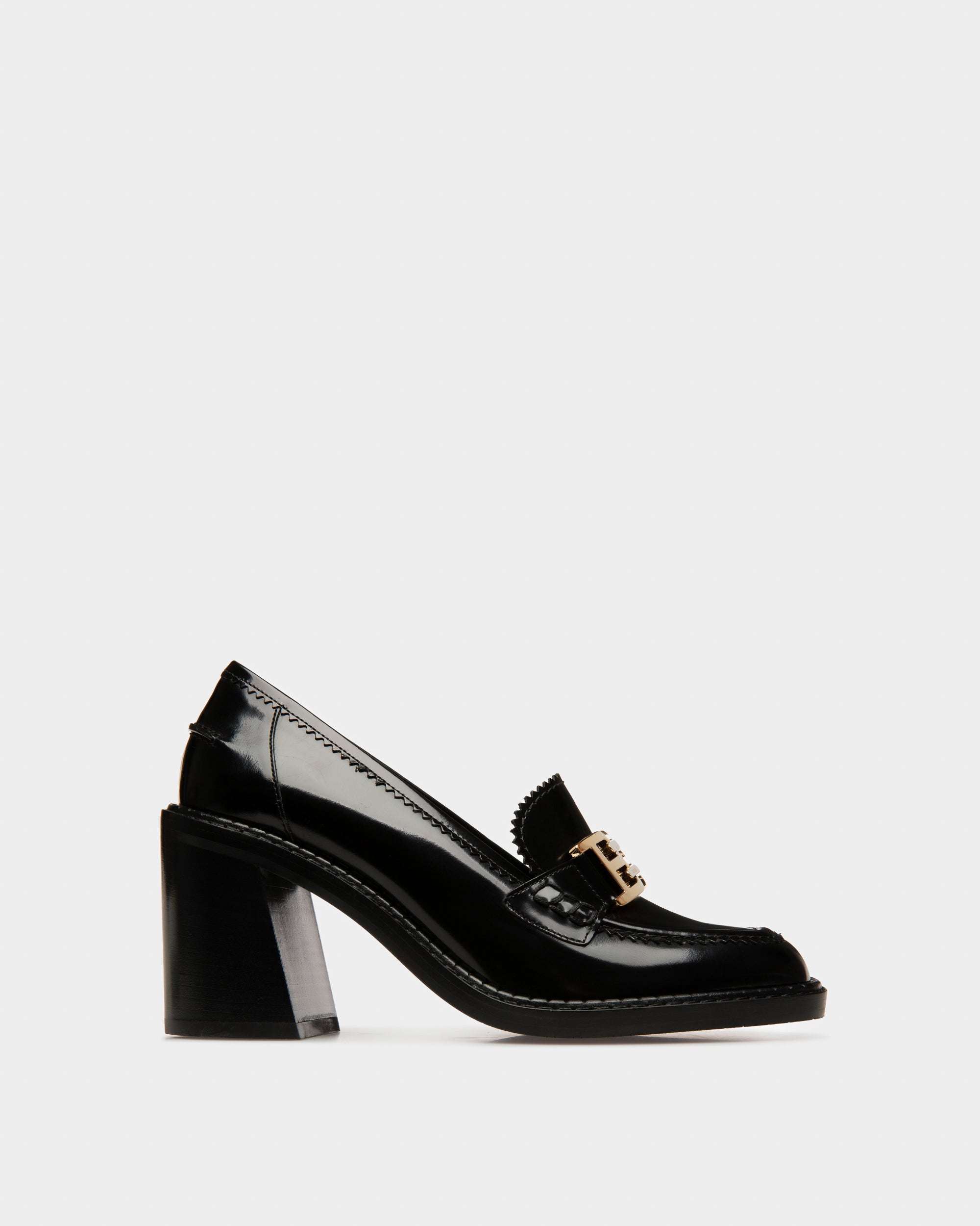 Ellyane Leather Pumps In Black - Women's - Bally - 01