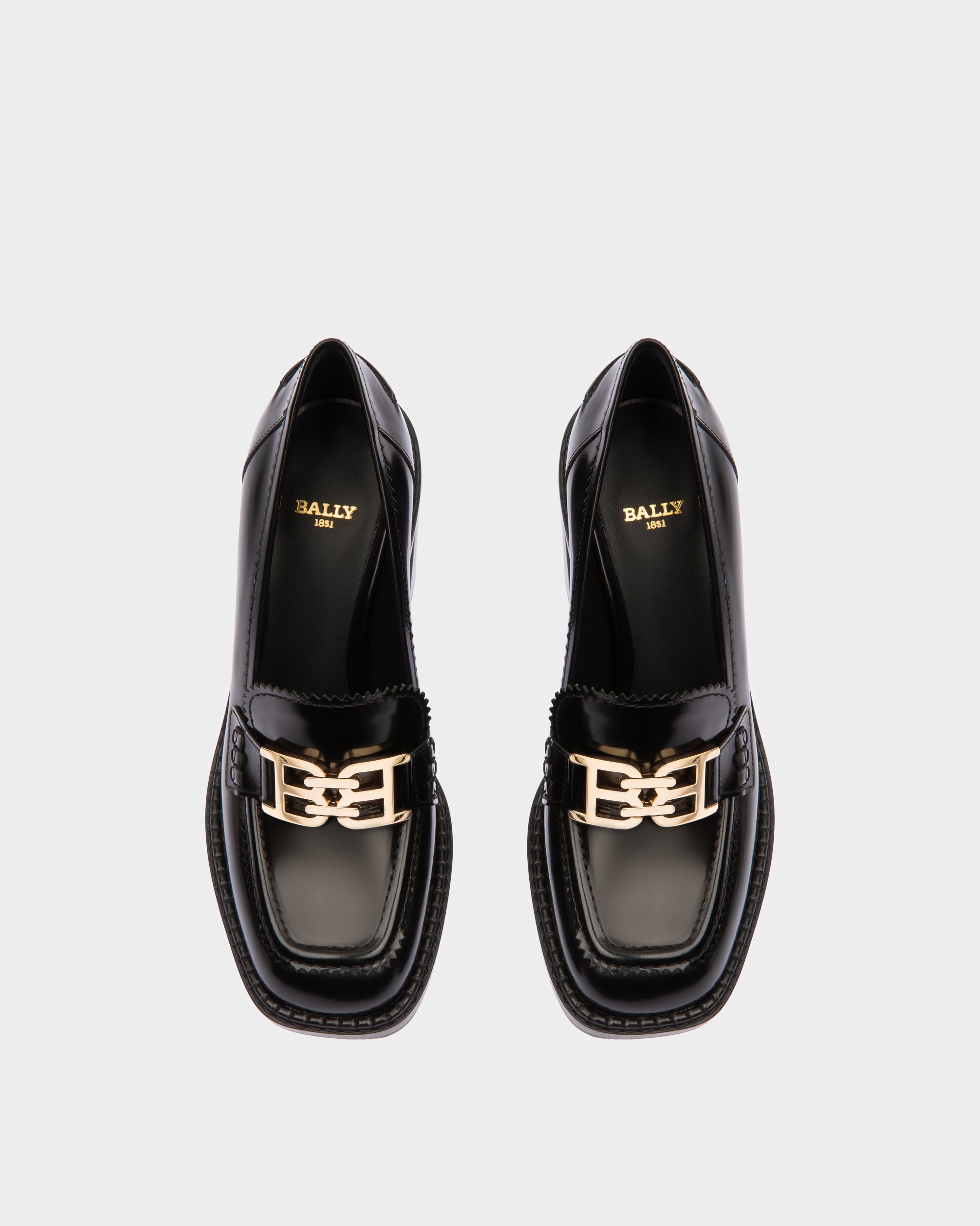 Ellyane Leather Pumps In Black - Women's - Bally - 03