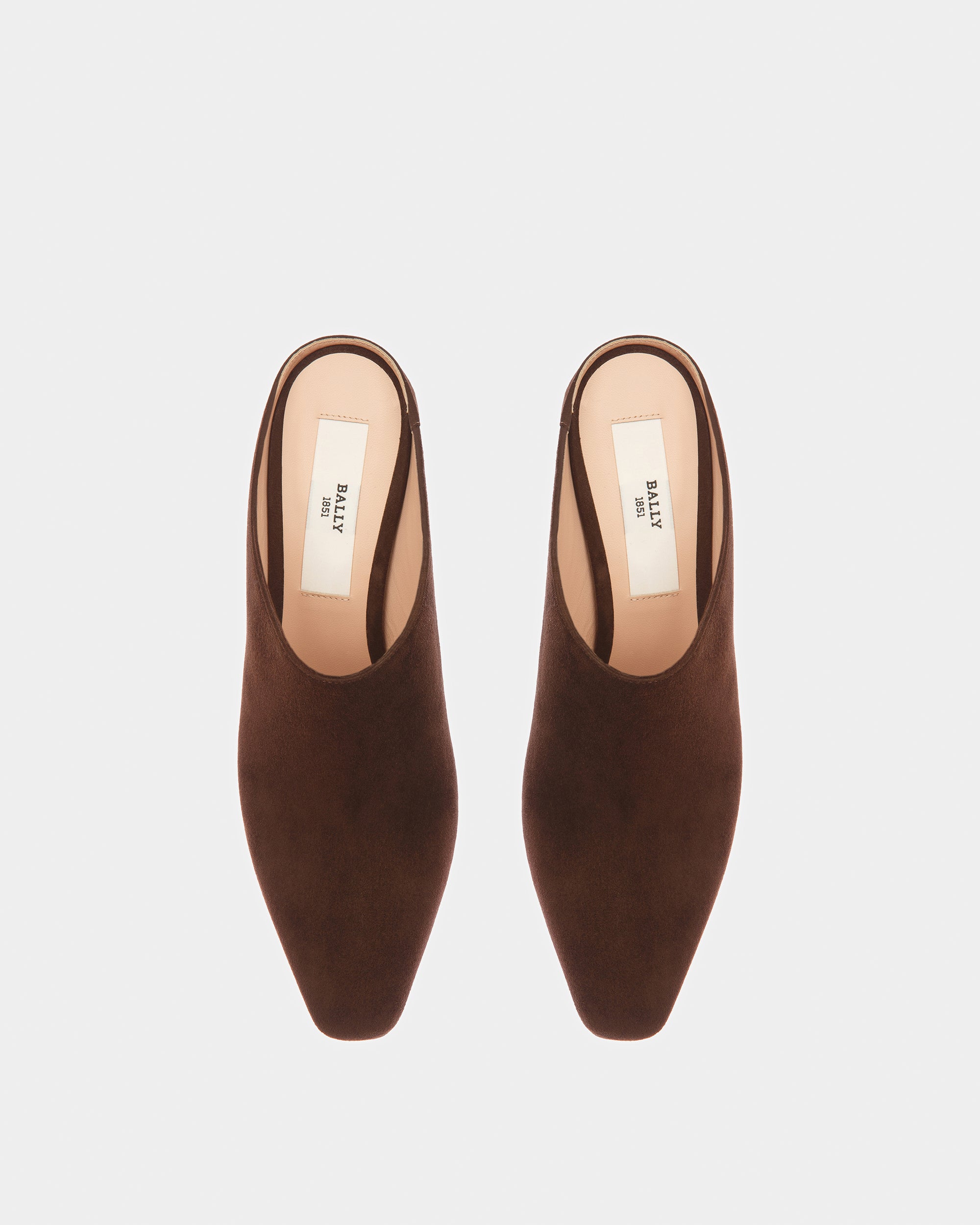 Nadine Leather Pumps In Ebony Brown - Women's - Bally - 02