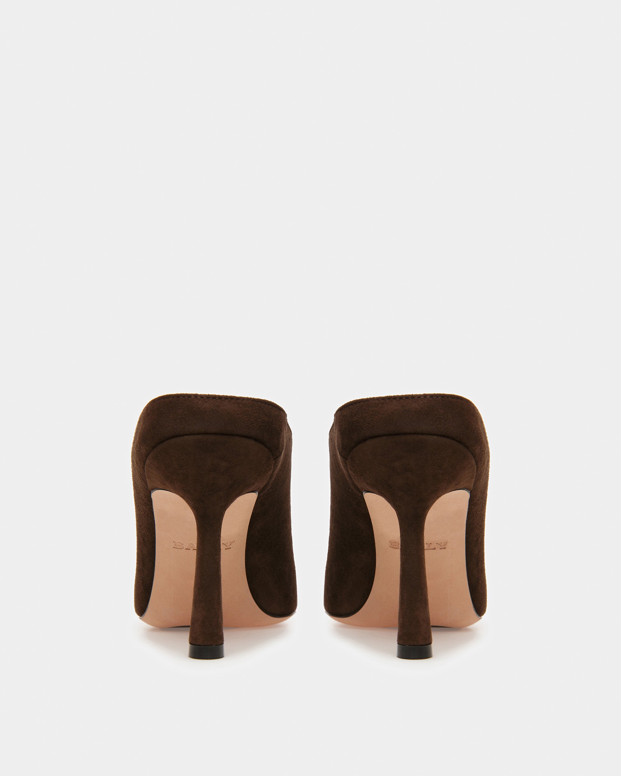 Nadine Leather Pumps In Ebony Brown - Women's - Bally - 04