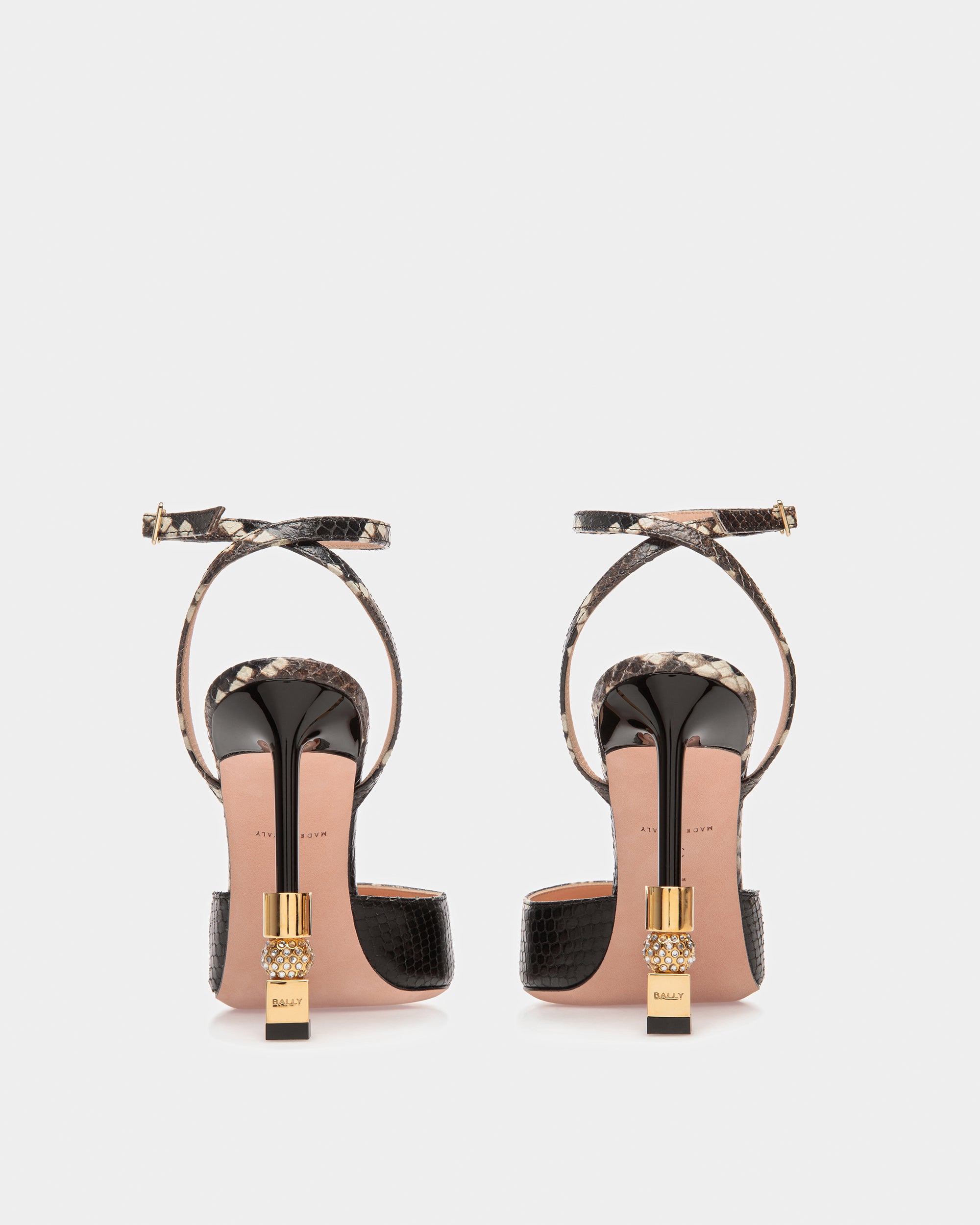 Block Ankle Strap Pump In Python Print - Women's - Bally - 02