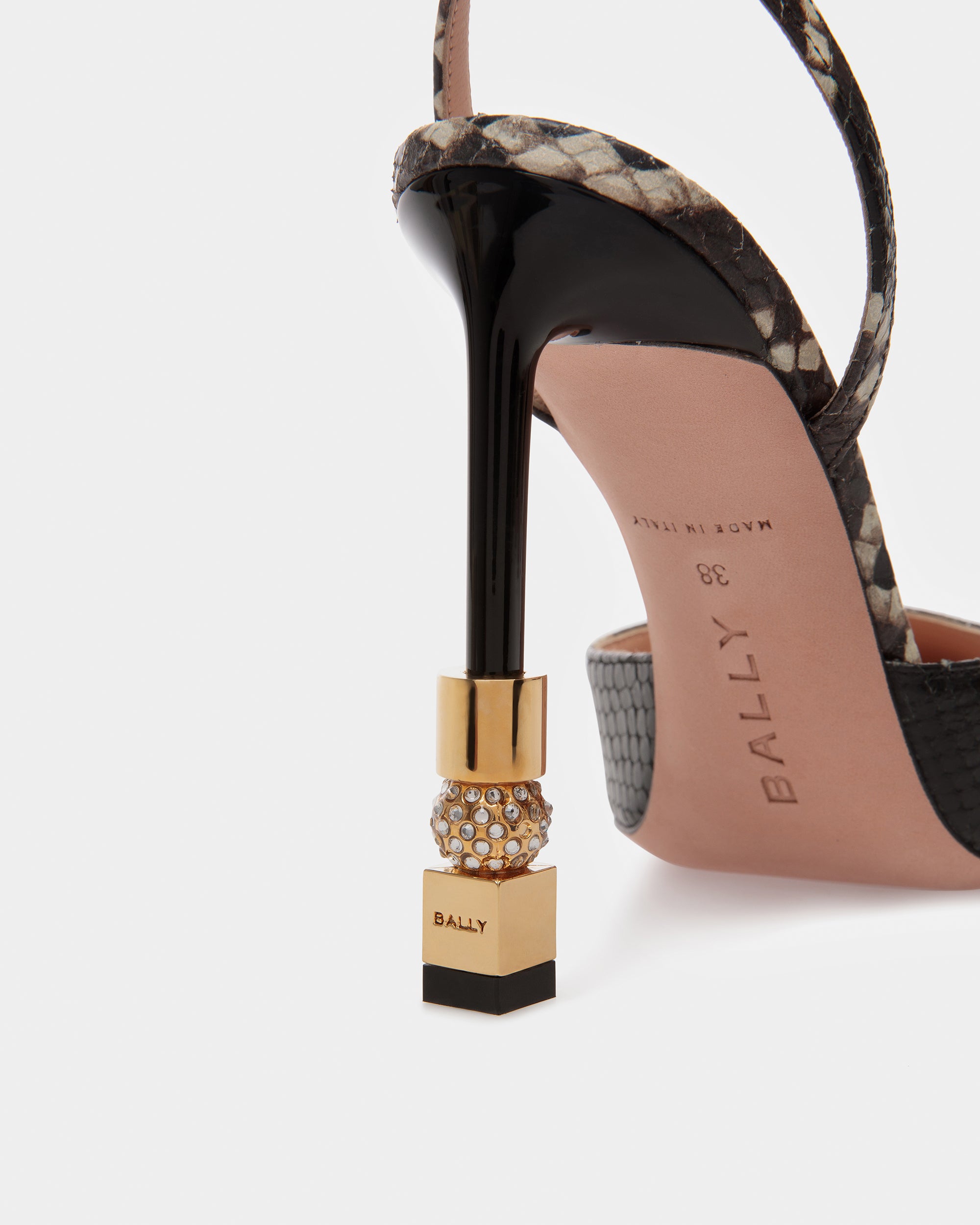 Block Ankle Strap Pump In Python Print - Women's - Bally - 03