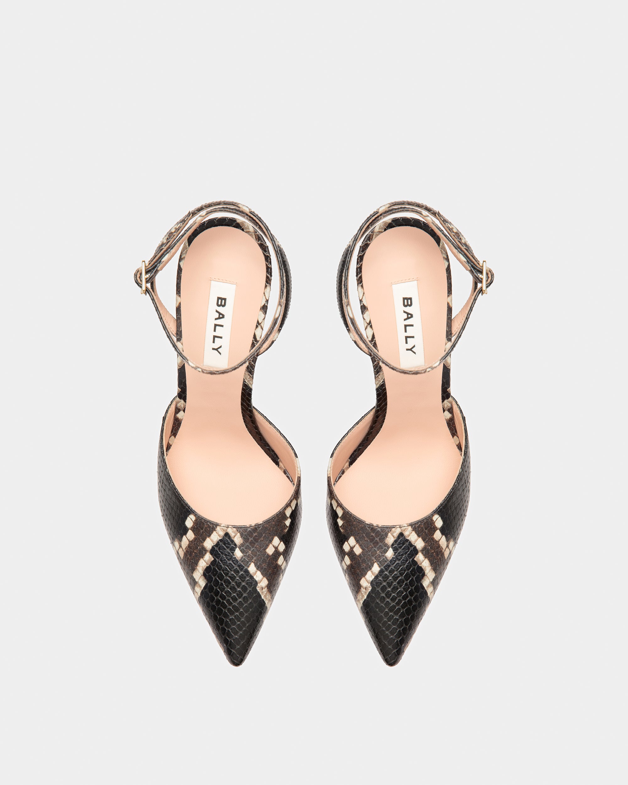 Block Ankle Strap Pump In Python Print - Women's - Bally - 04