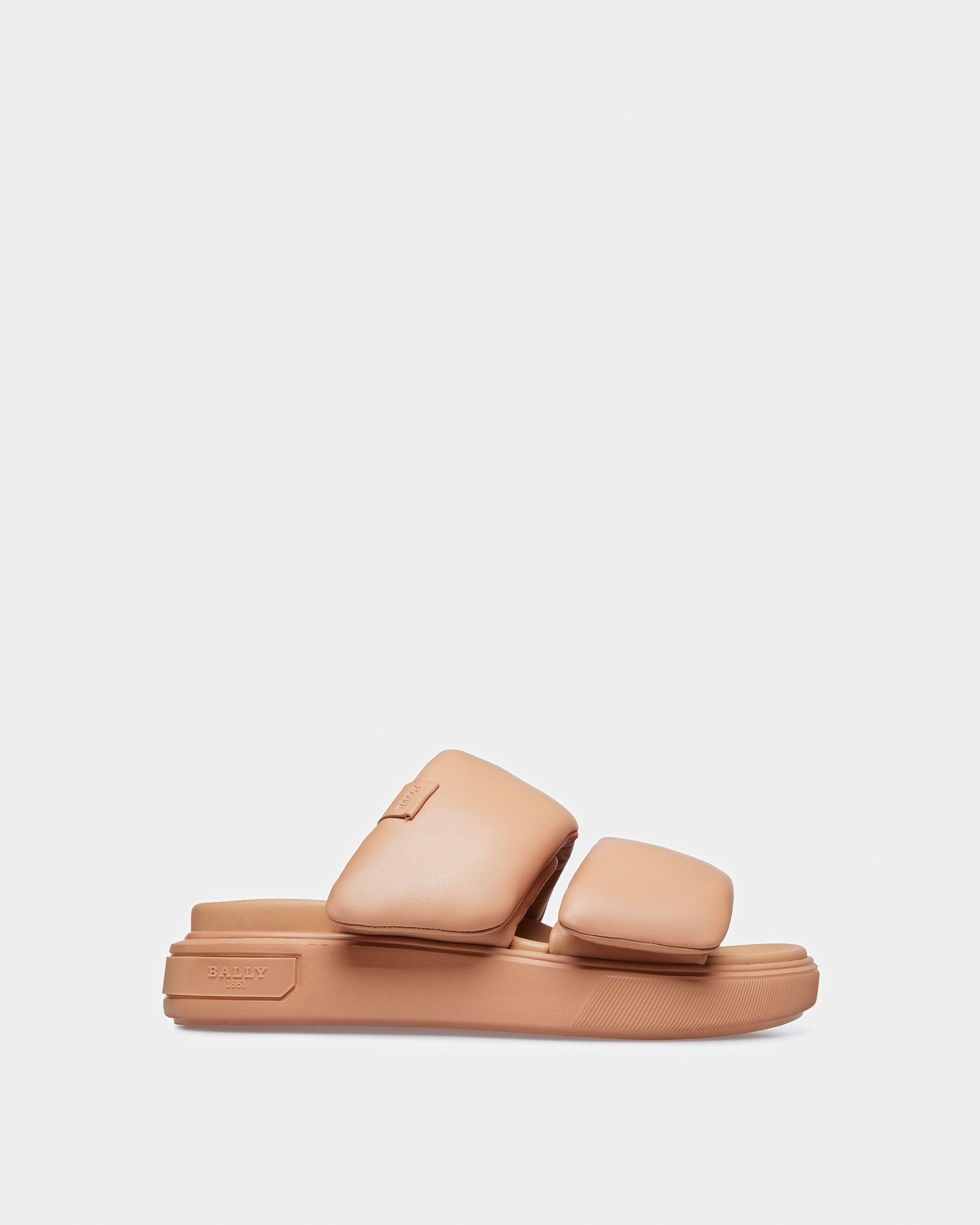 Joey-W Leather Sandals In Peach - Women's - Bally - 01