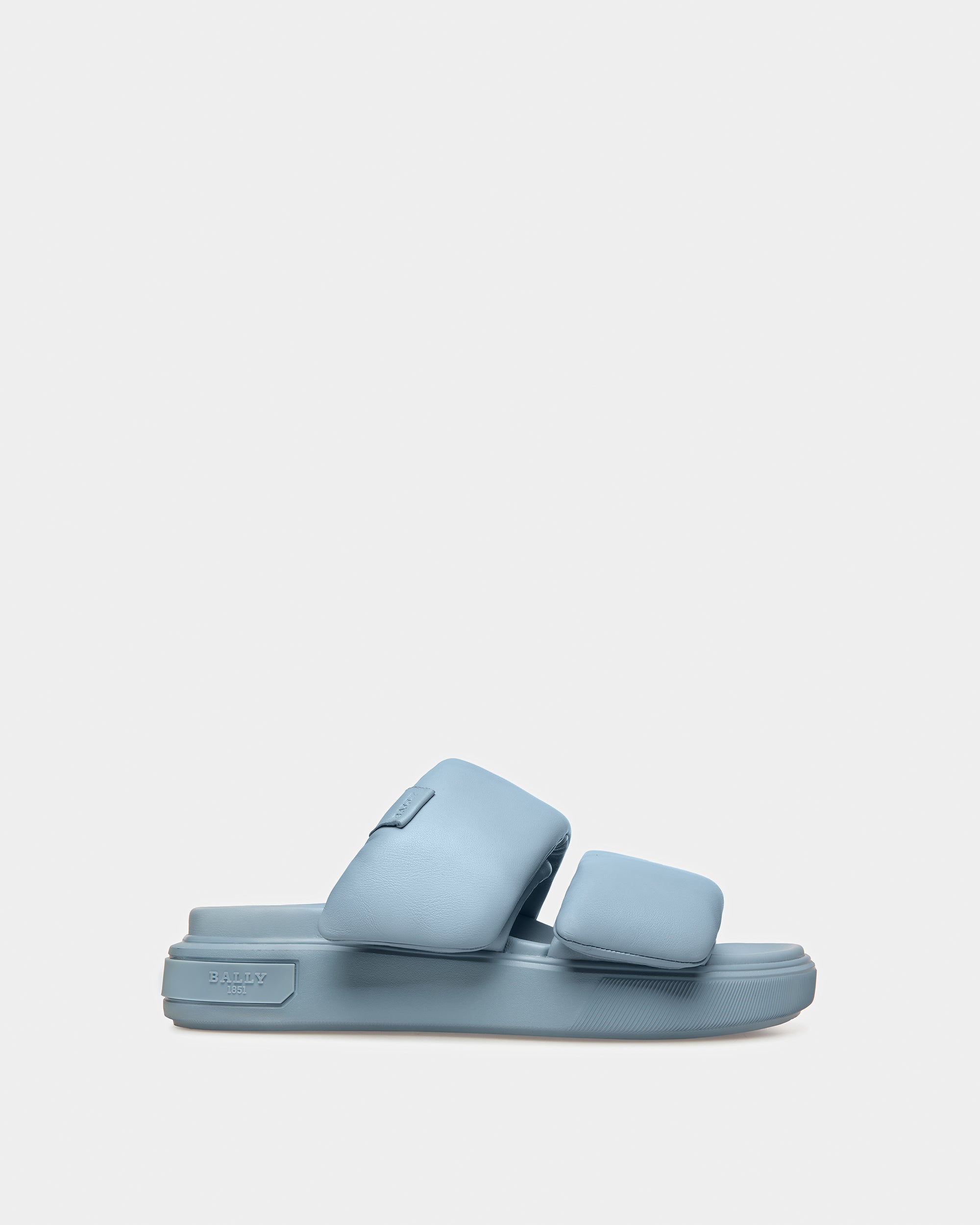 Joey-W Leather Sandals In Light Blue - Women's - Bally - 01