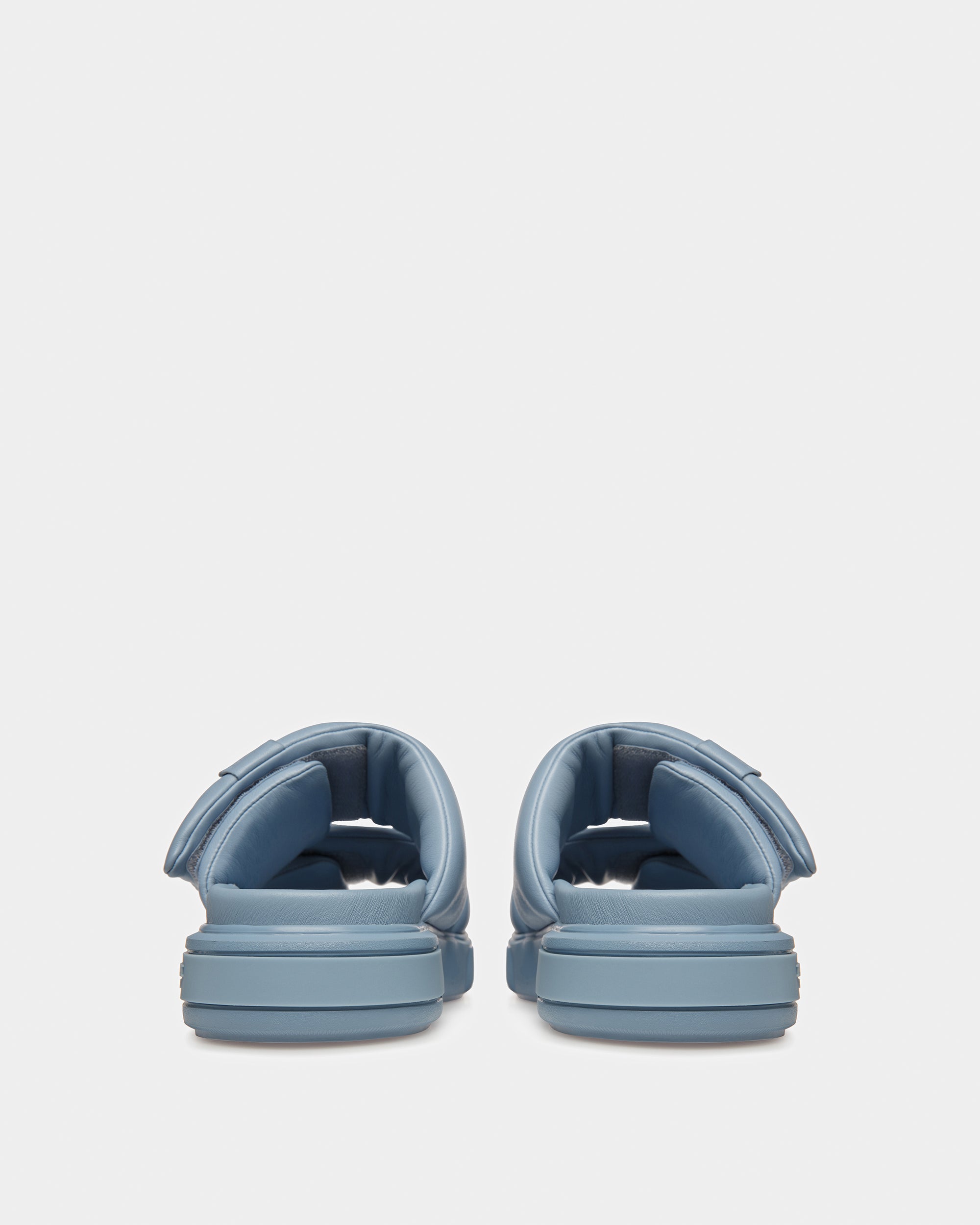 Joey-W Leather Sandals In Light Blue - Women's - Bally - 04