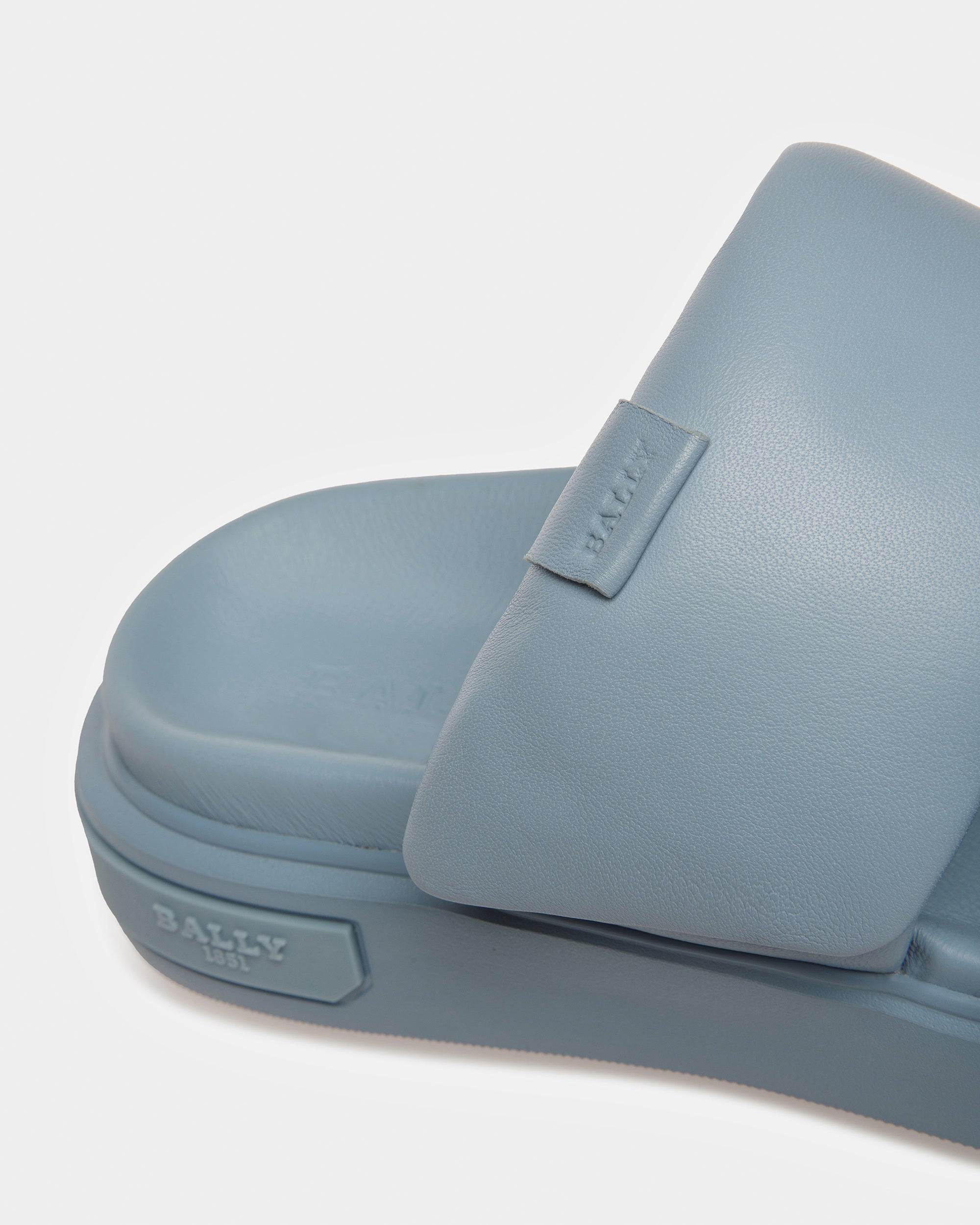 Joey-W Leather Sandals In Light Blue - Women's - Bally - 06