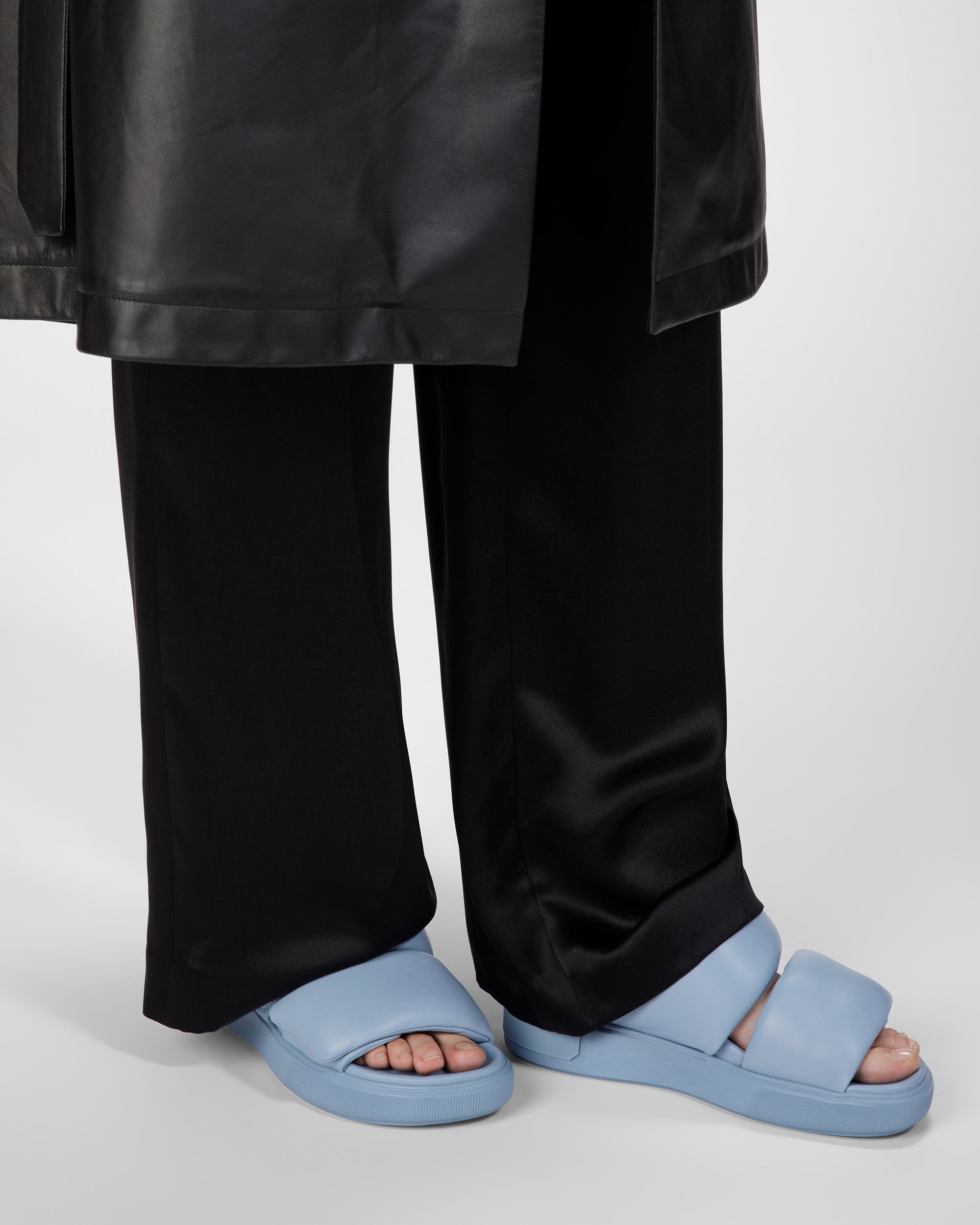 Joey-W Leather Sandals In Light Blue - Women's - Bally - 08