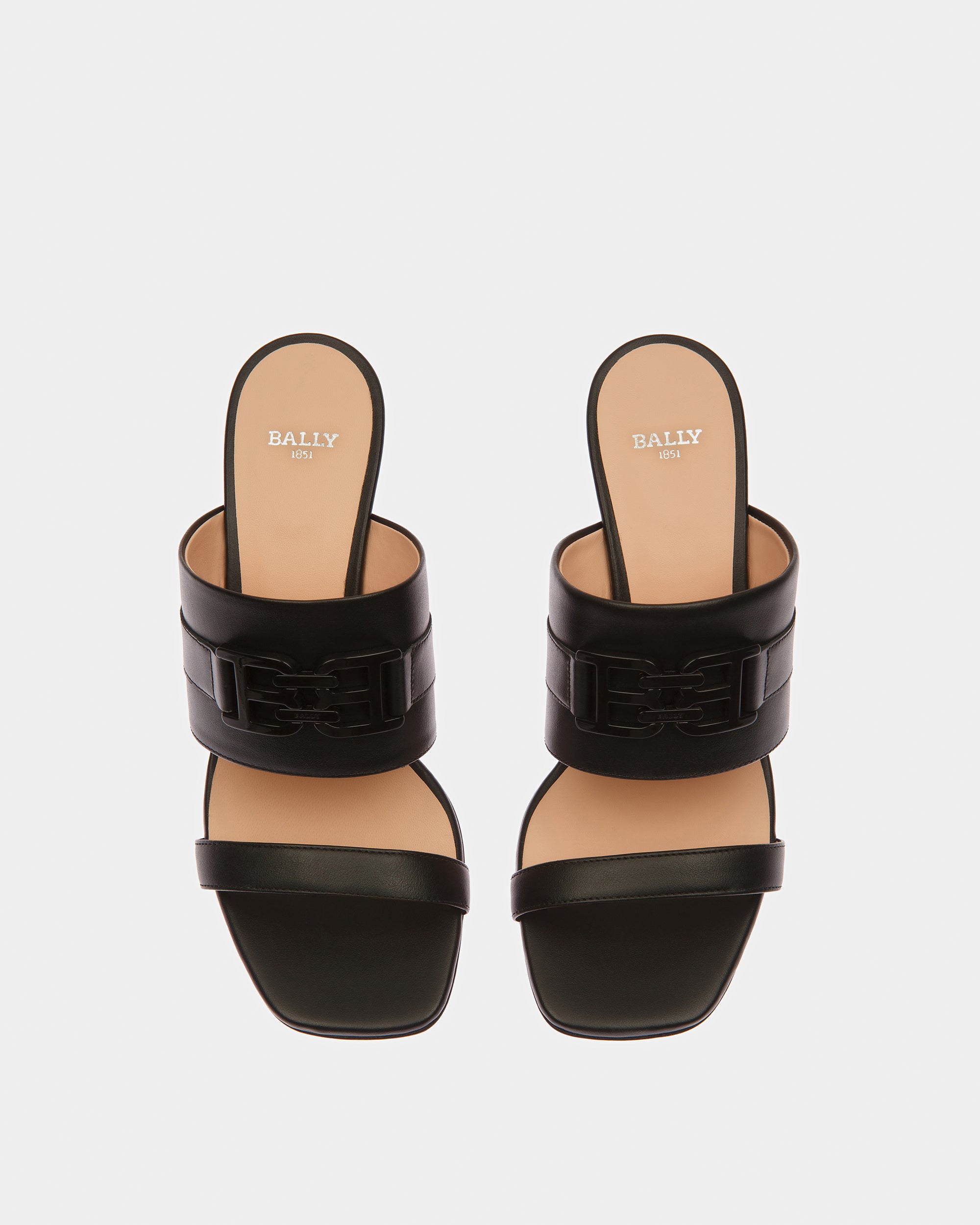 Ella Leather Sandals In Black - Women's - Bally - 02