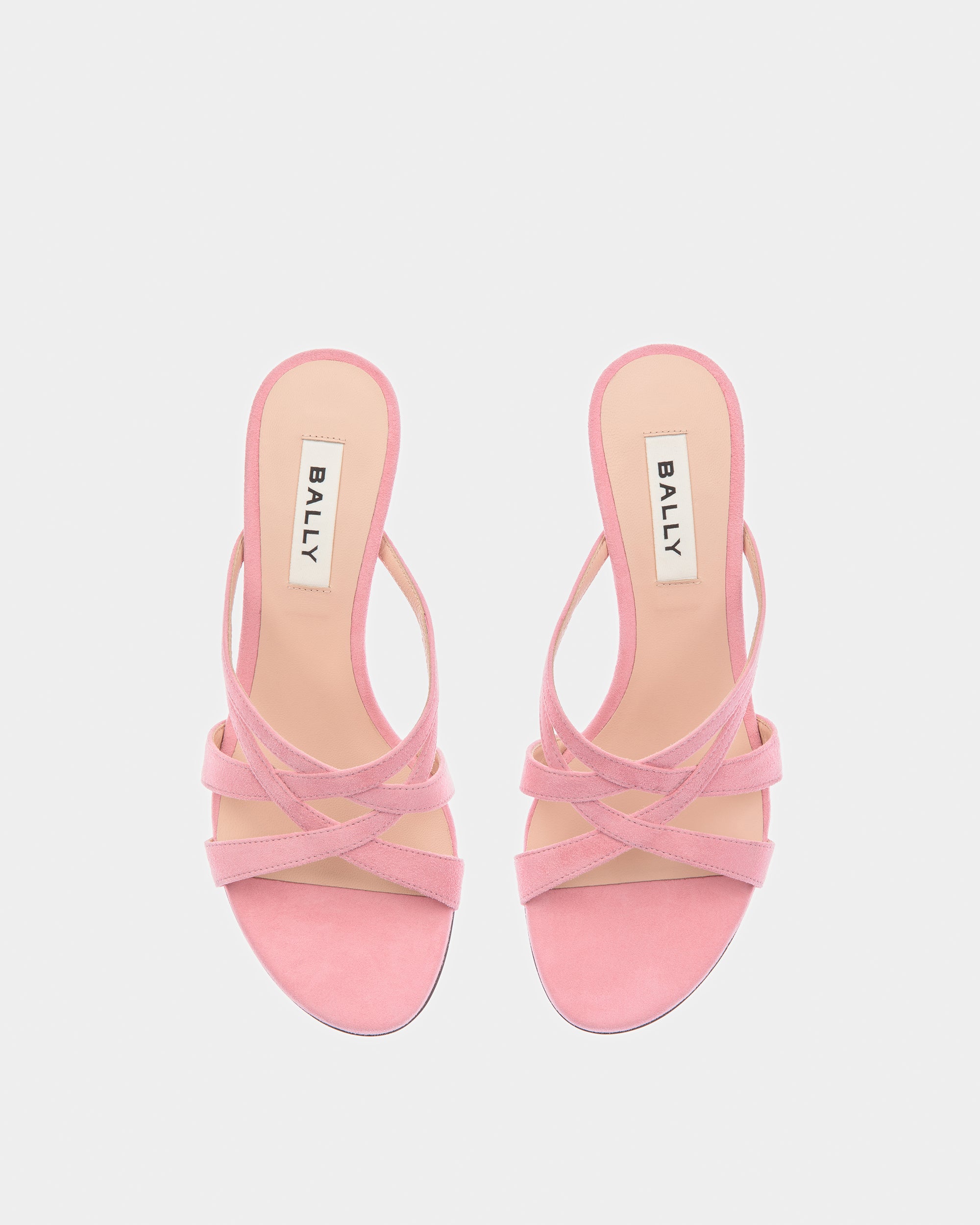 Block Slide Sandal In Suede - Women's - Bally - 04