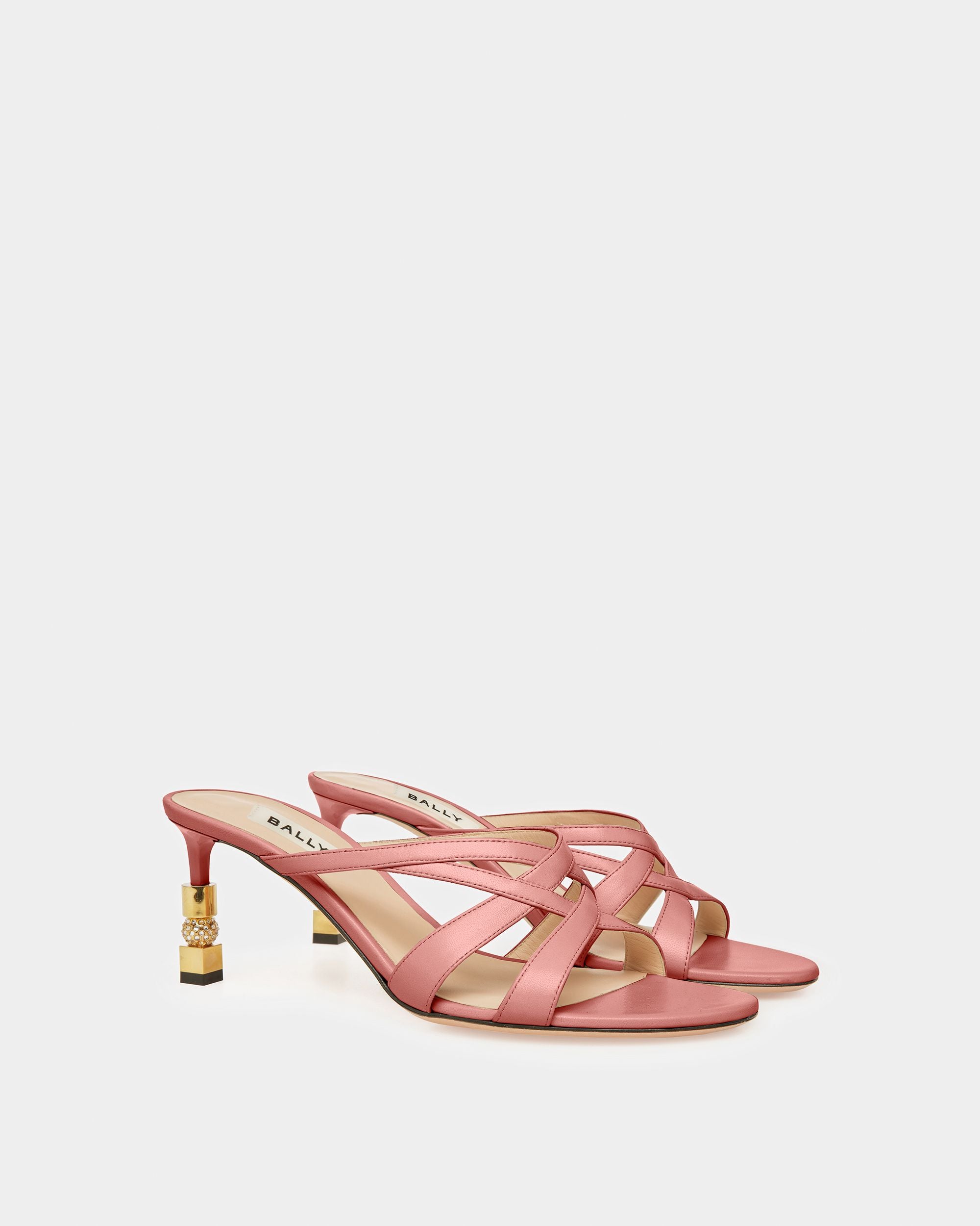 Block Slide Sandal In Suede - Women's - Bally - 07