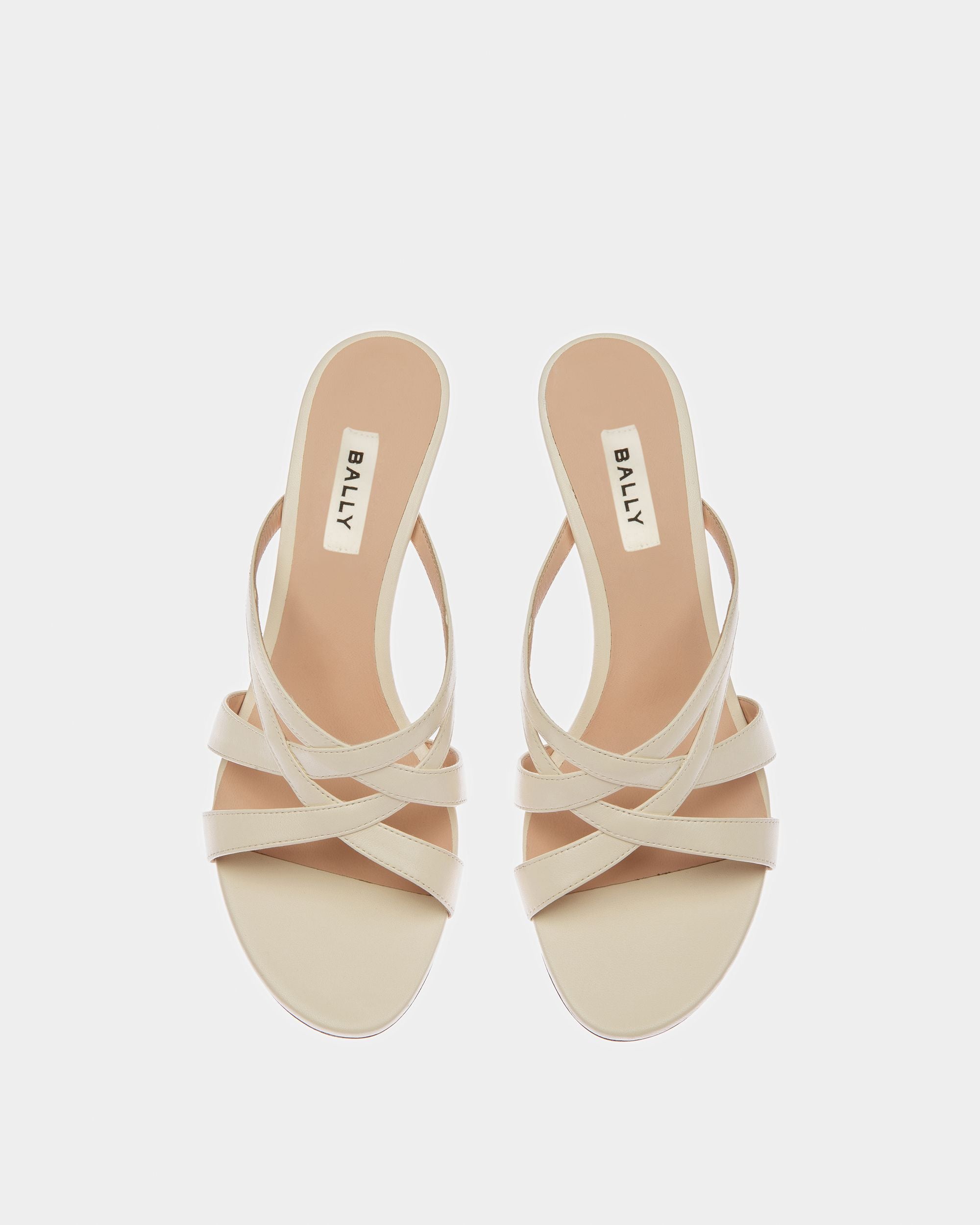 Block Slide Sandal In Leather - Women's - Bally - 02
