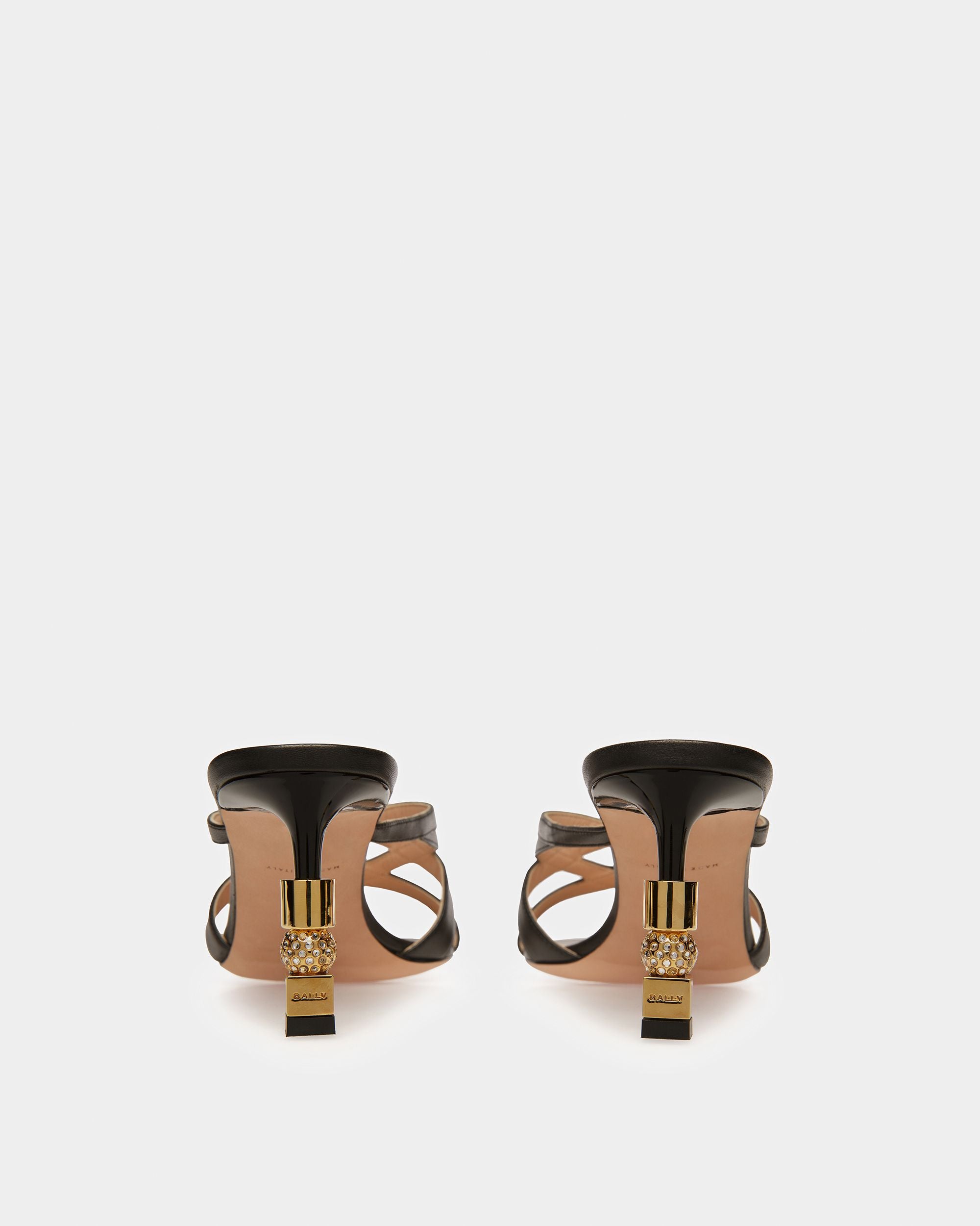 Block Slide Sandal In Leather - Women's - Bally - 04