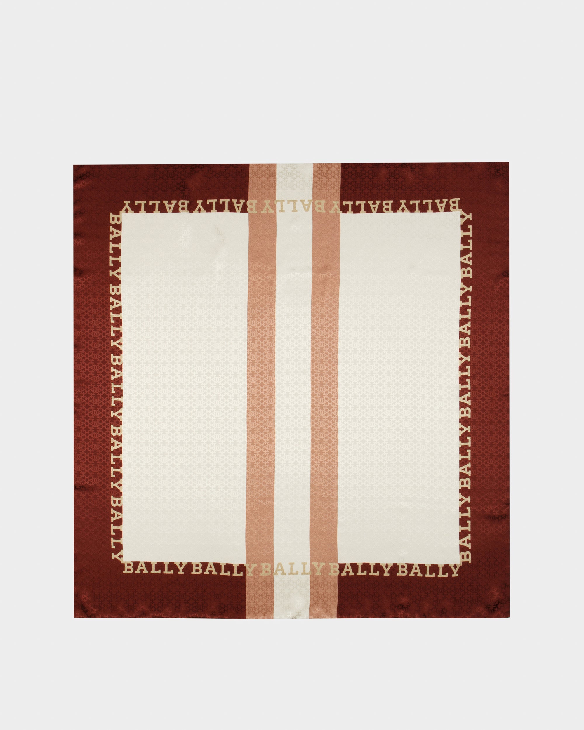 Silk Scarf In Heritage Red - Women's - Bally - 01