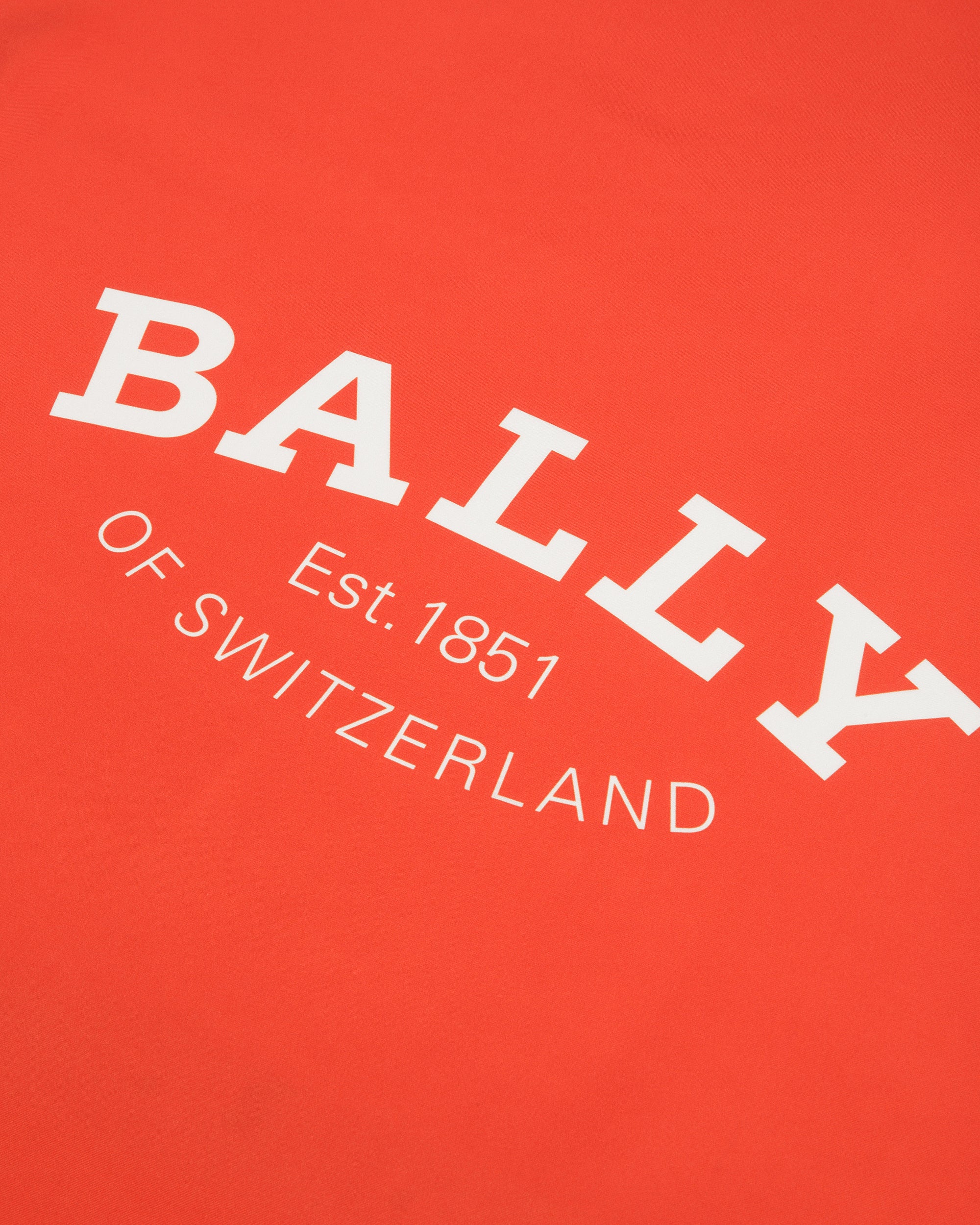 Silk Carré Scarf In Orange - Women's - Bally - 03