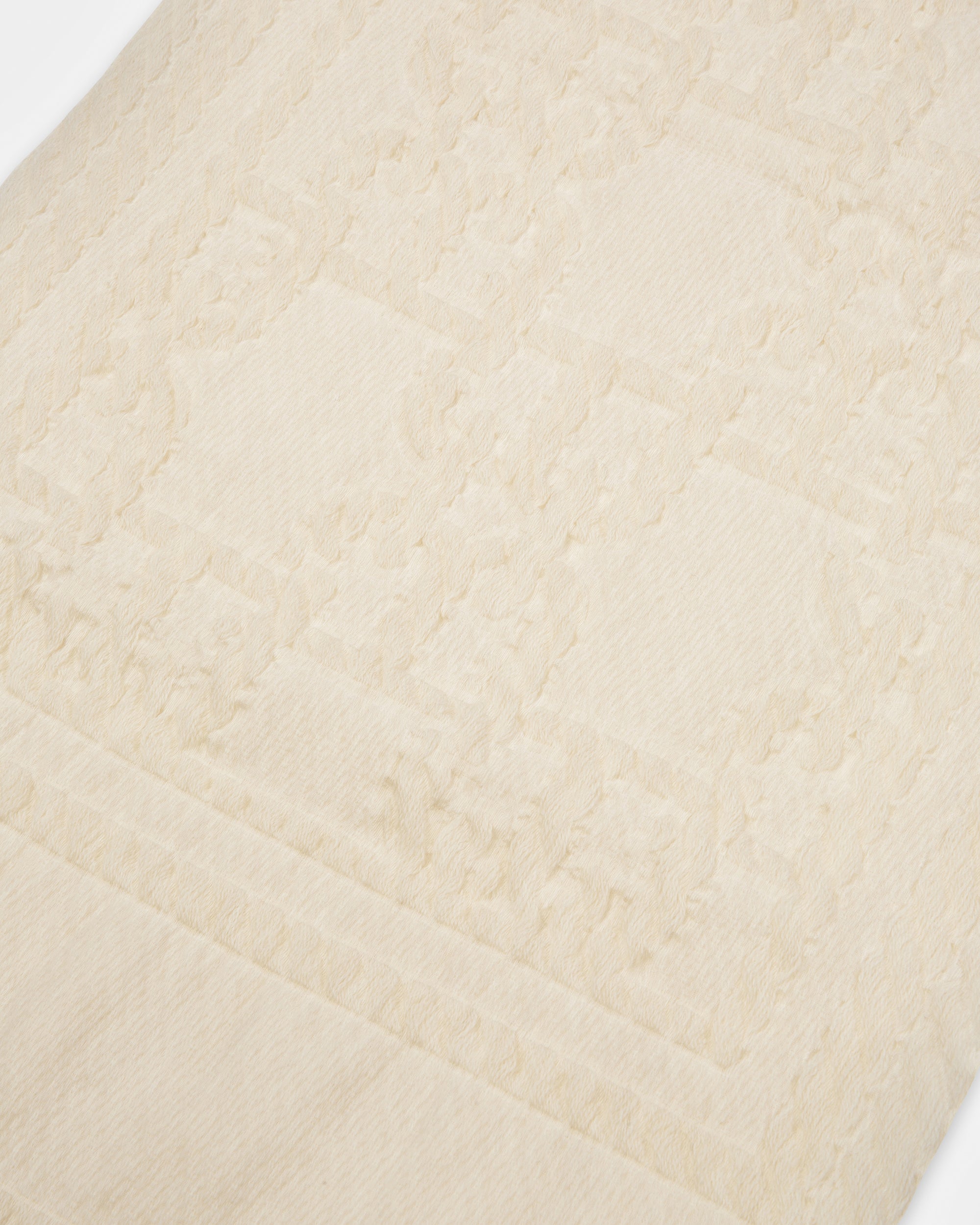 Wool And Silk Scarf In Bone - Women's - Bally - 02