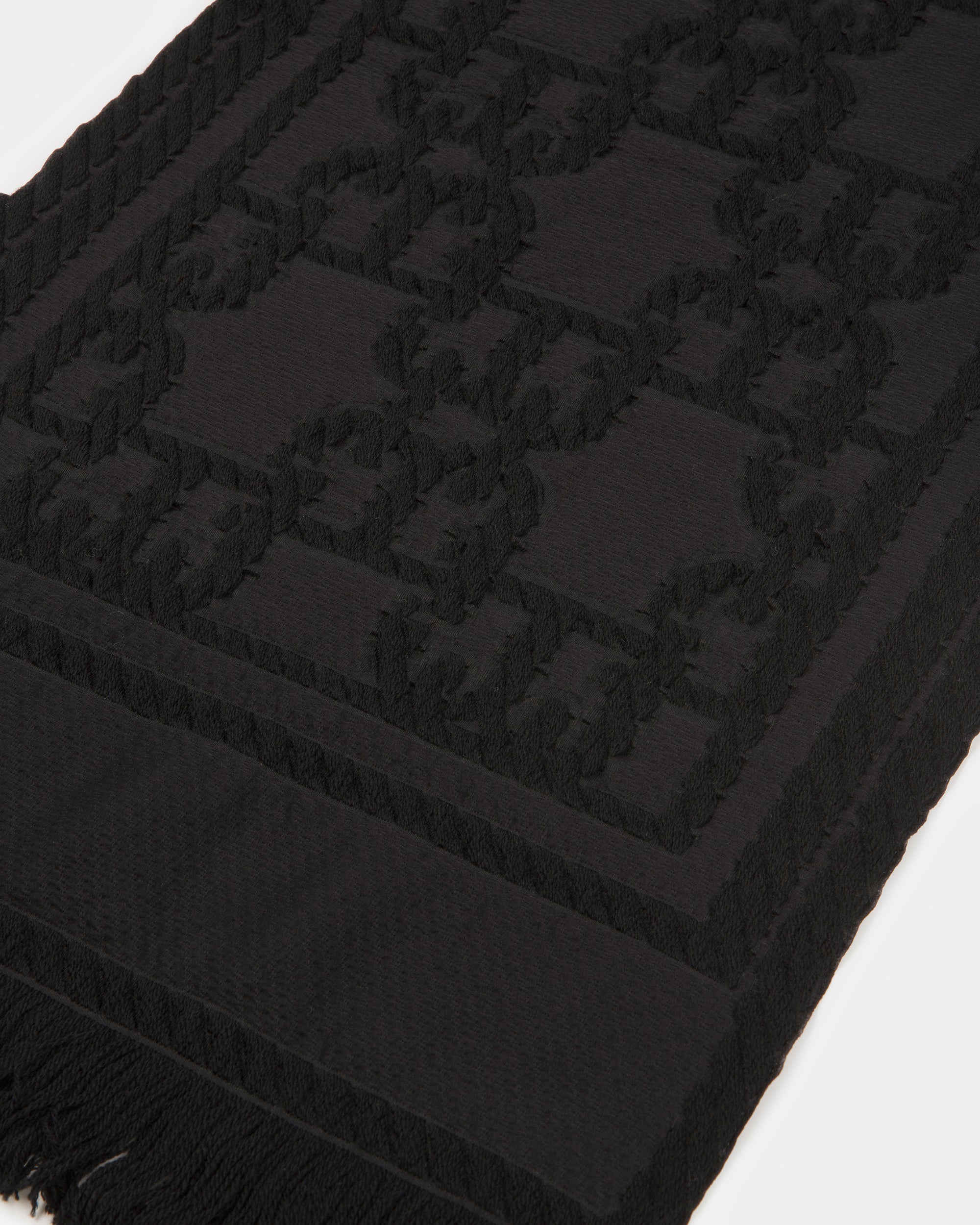 Wool And Silk Scarf In Black - Women's - Bally - 02