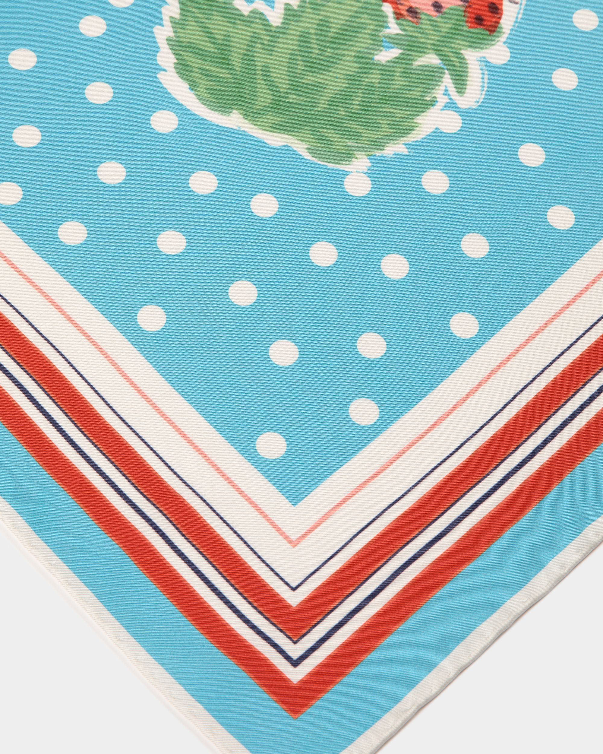 Foulard in Strawberry Print Silk - Women's - Bally - 03