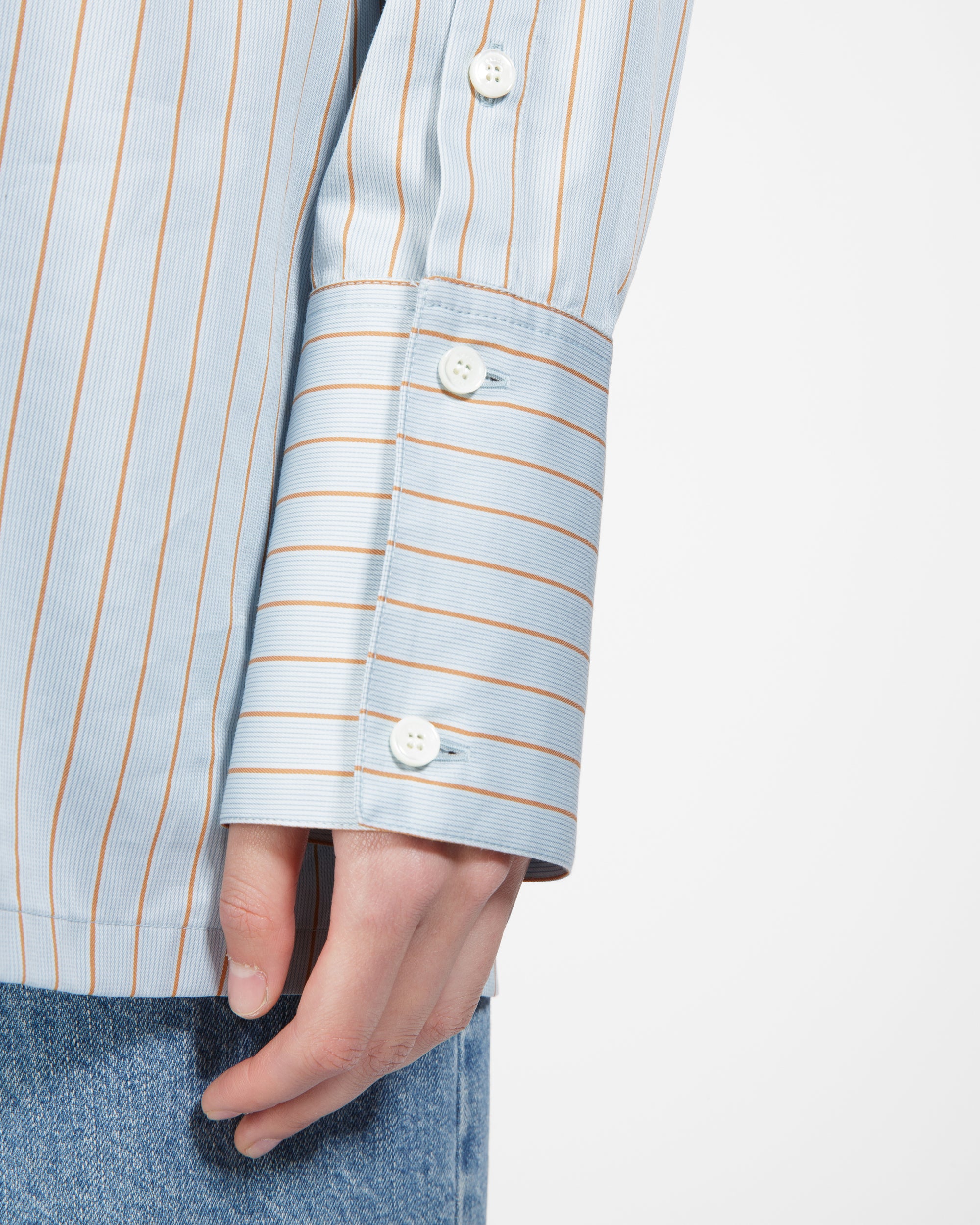 Cotton Shirt In Light Blue - Women's - Bally - 06