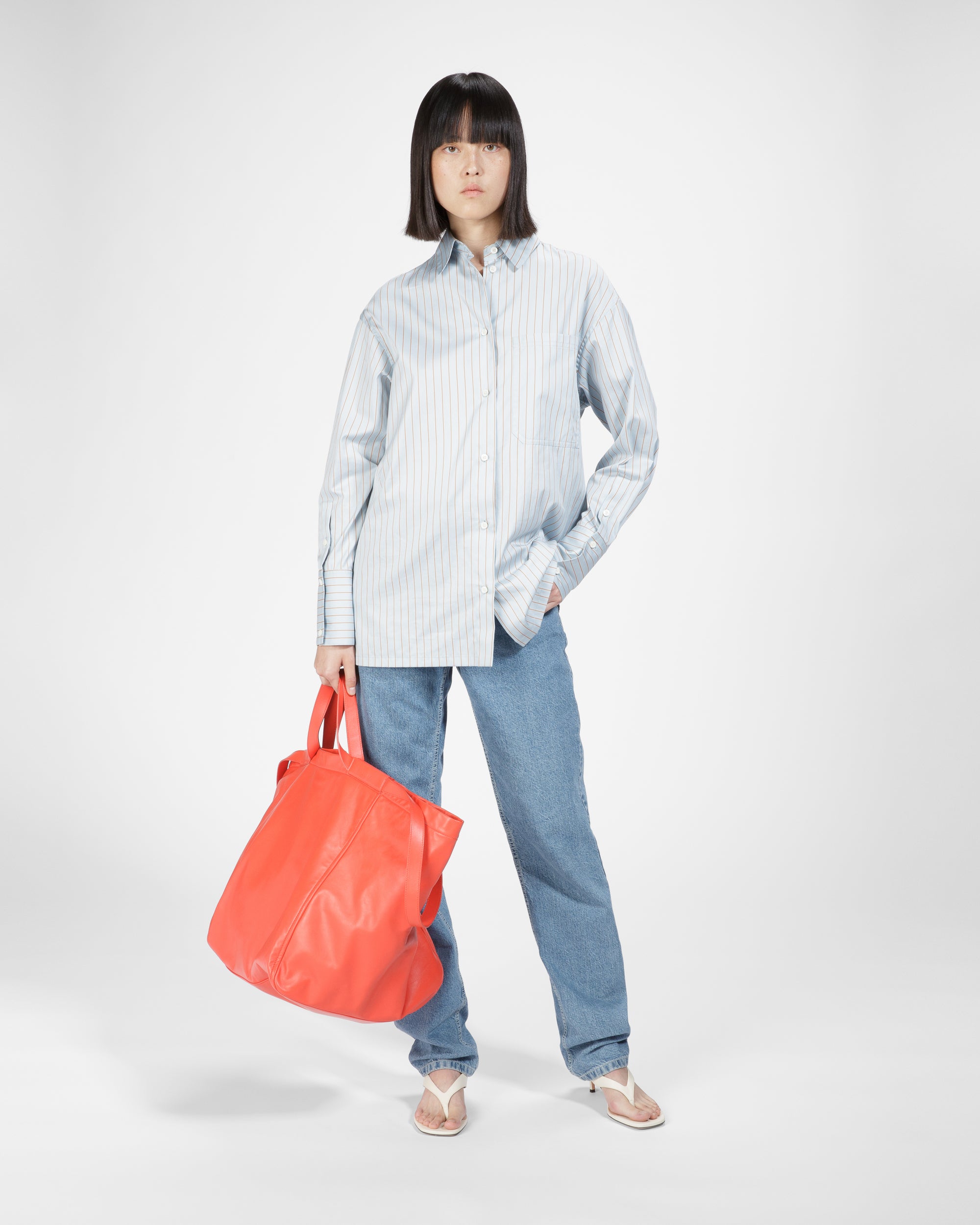 Cotton Shirt In Light Blue - Women's - Bally - 08