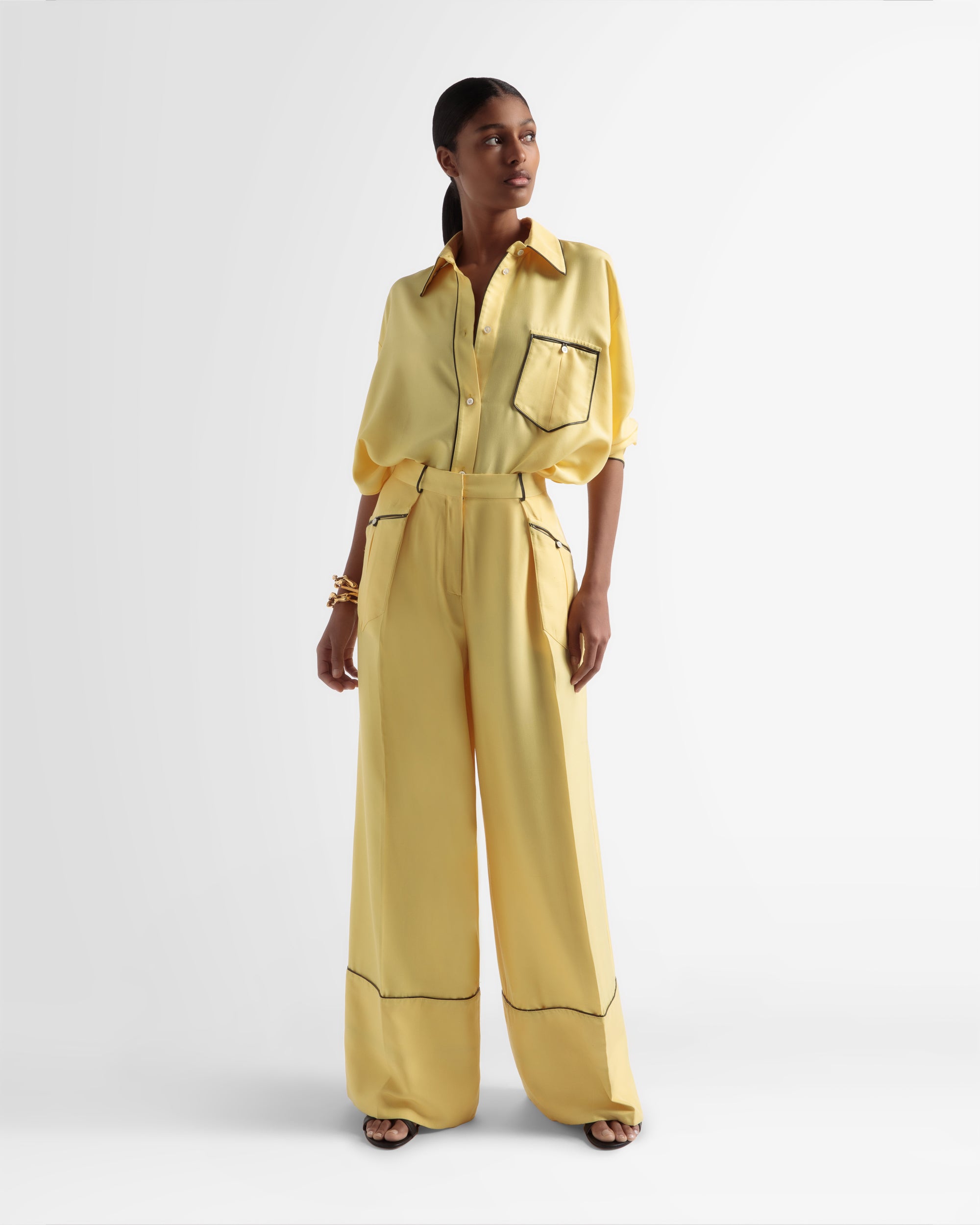 Relaxed Silk Shirt - Women's - Bally - 01